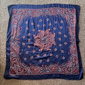 Gap Navy Paisley Print Women's Scarf